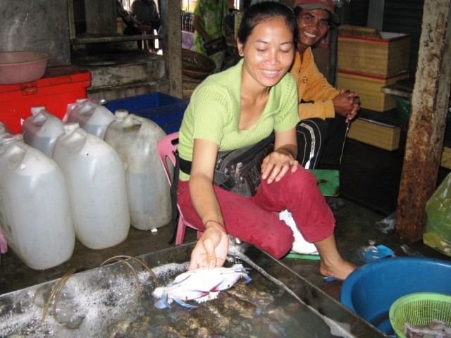Рынок в Камбодже