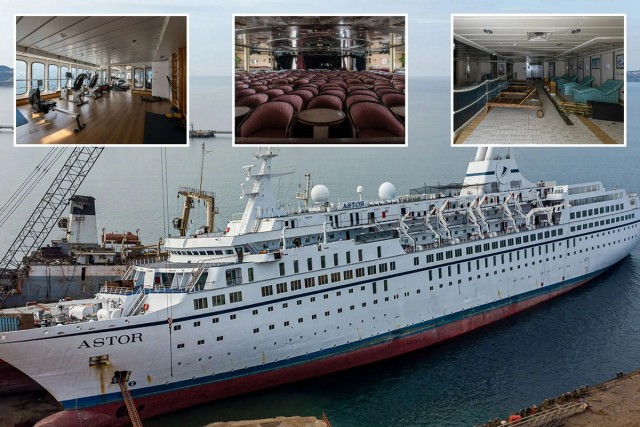 Внутри заброшенного круизного лайнера, который когда-то был верхом роскоши, а теперь просто заброшен