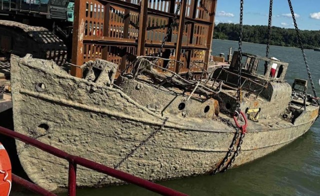 Со дна Дуная начали поднимать Черноморский флот Третьего рейха, затопленный при наступлении Красной армии