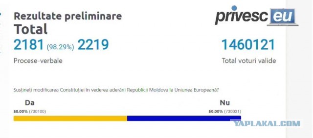 «Разгром власти». Молдавская оппозиция прокомментировала выборы и референдум