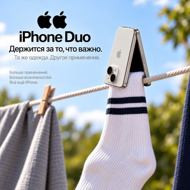 Если вдруг скоро кто-то неизвестный ограбит грузовик с большой партией iPhone Duo