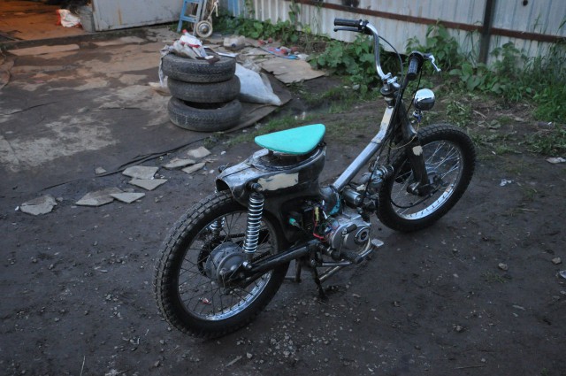 Кастом-мопед Honda Super Cub своими руками