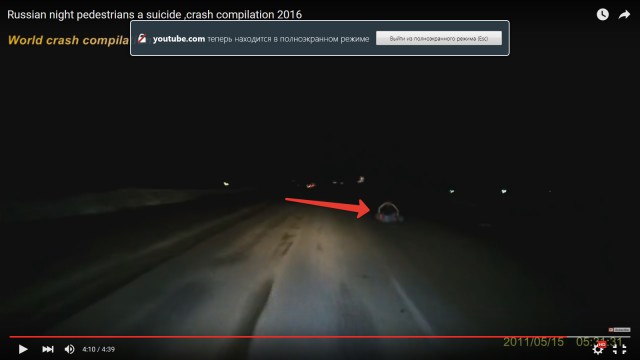 Russian night pedestrians
