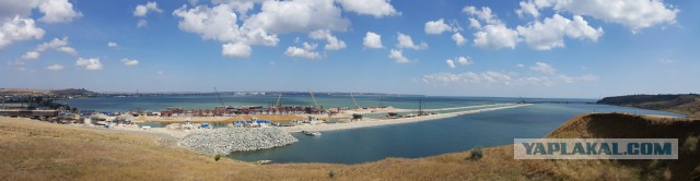 Завершена работа над вспомогательными мостами крымского моста