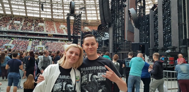 Rammstein подготовка стадиона к концерту