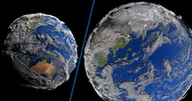 В новом видео НАСА Земля изображена как живое существо