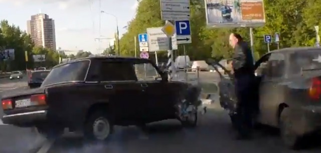 Немного перестарался! ДТП 11 мая 2014.