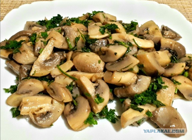 Быстромаринованные шампиньоны.