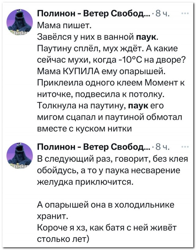 Забавные комментарии из социальных сетей (27.11.23)