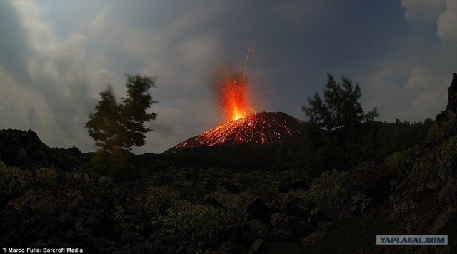 Вулкан Krakatoa проснулся