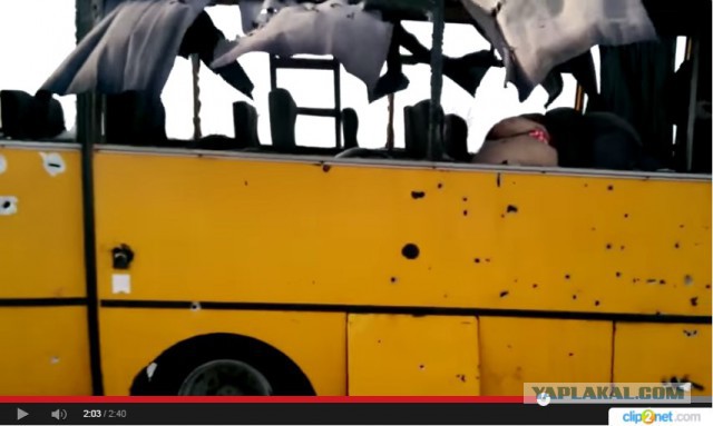 Видео разрыва градов.