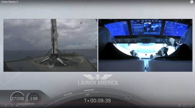 Прямая трансляция повторного запуска SpaceX Crew Demo-2