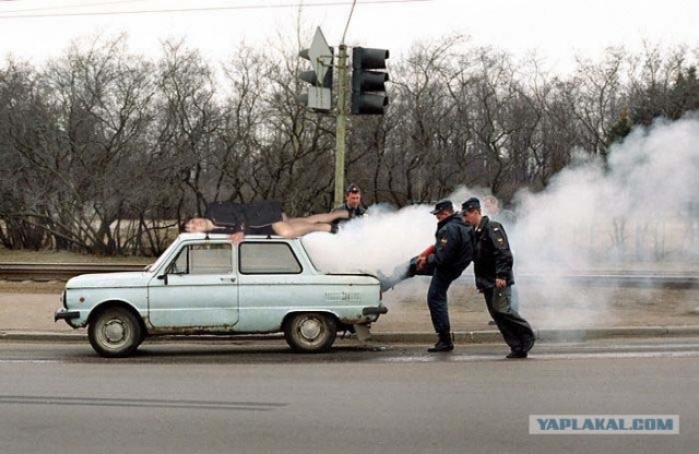 Фотожаба: запорожец и милиция