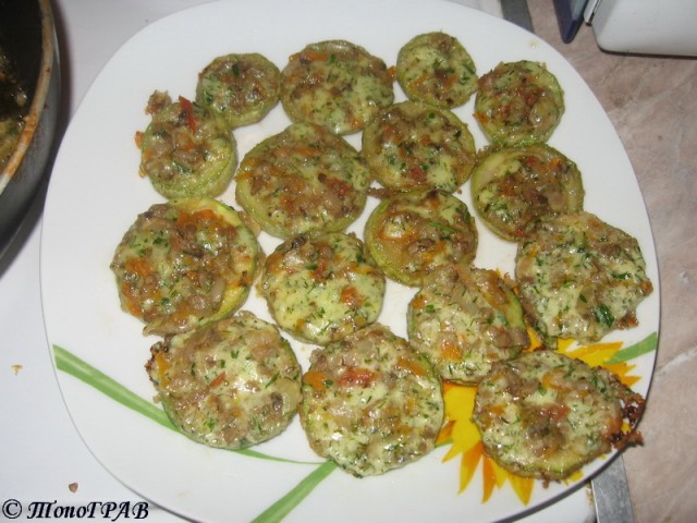 Шампиньоны фаршированые в аэрогриле