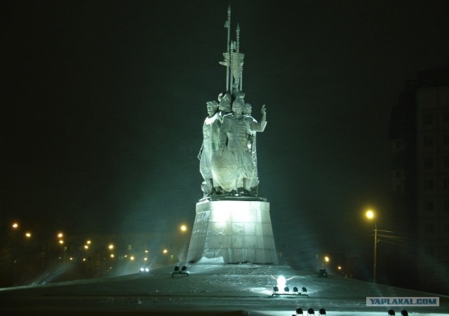 Россия ночью