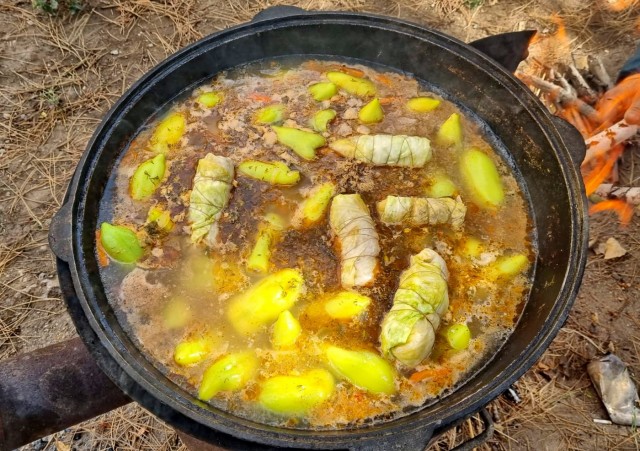 Блюда для казана, на природе и свежем воздухе