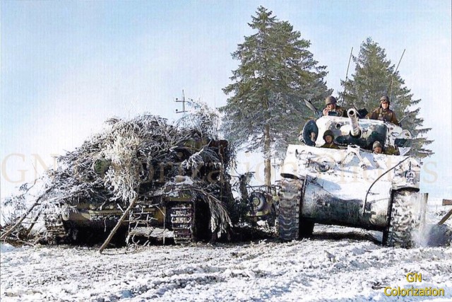 Цветные фотографии бронетехники времён Второй мировой войны