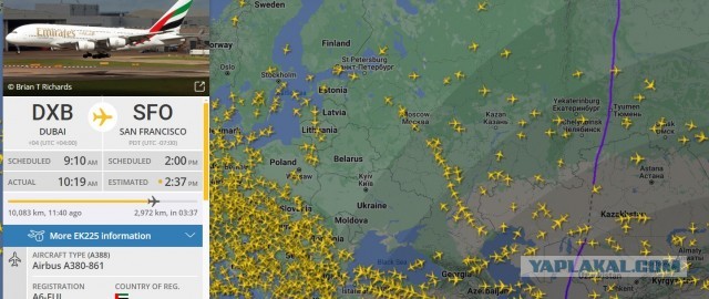 Летящий из Дели в Сан-Франциско Boeing-777 экстренно приземлился в аэропорту Красноярска