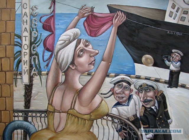 Охота чаек на дикого голубя