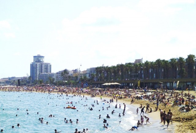 Крым, Николаевка, центральный пляж