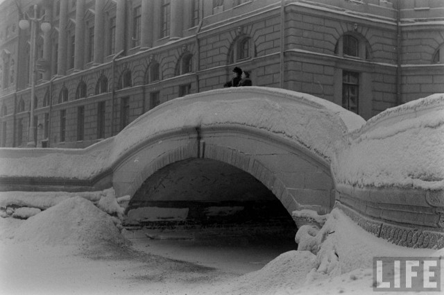 Американские туристы в Ленинграде зимой 1955-1956г