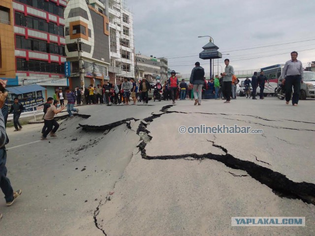 Разрушительное землетрясение в Непале