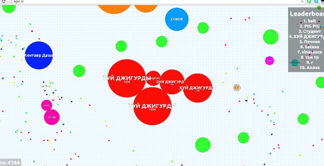 Симулятор жизни: agar.io