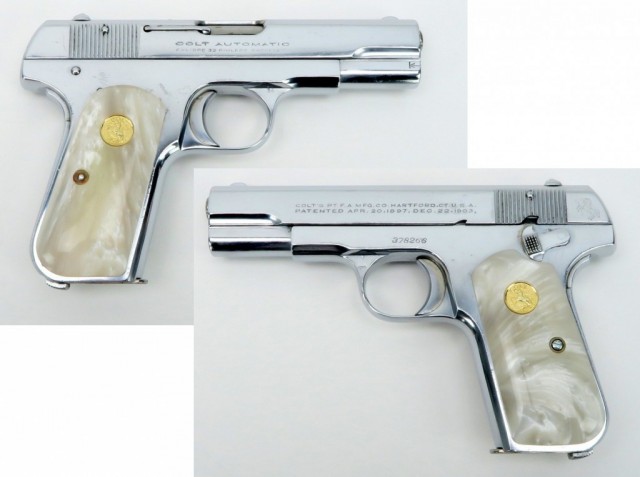 Пистолет Colt Model 1903 Pocket Hammerless - шедевр оружейной эстетики.