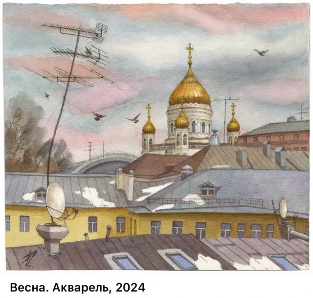 Городские пейзажи Елены Дергилёвой