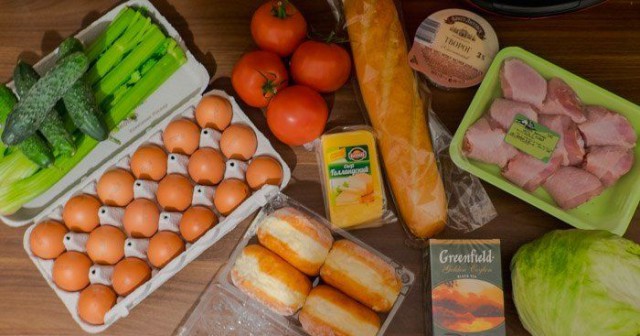 Продуктовая корзина на 1000 руб в разных странах