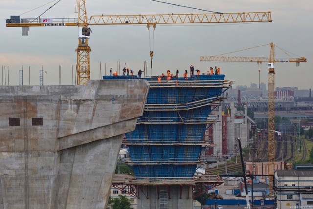 Строительство ЗСД в Петербурге.