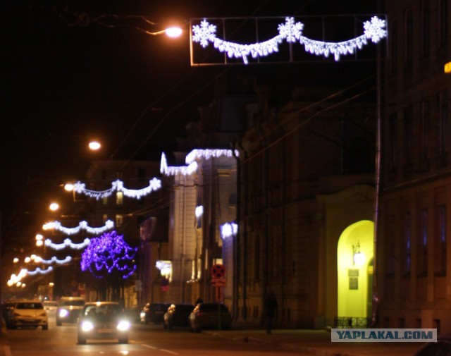 Новогодние огни Питера 2016