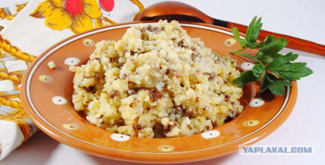 Греча с картошкой