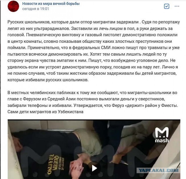 Полиция установила местонахождение участников драки с молотком и травматом в челябинской школе