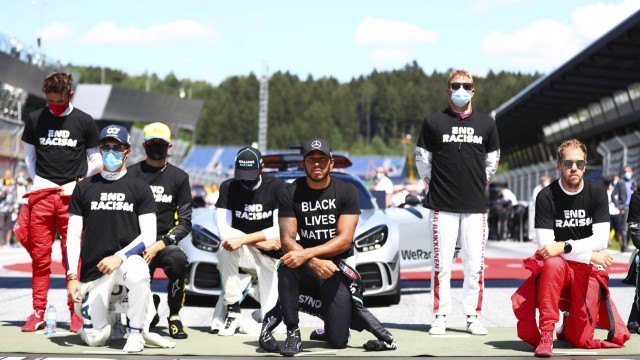 Квят и еще пять гонщиков «Формулы-1» не стали преклонять колено в знак солидарности с борьбой против расизма