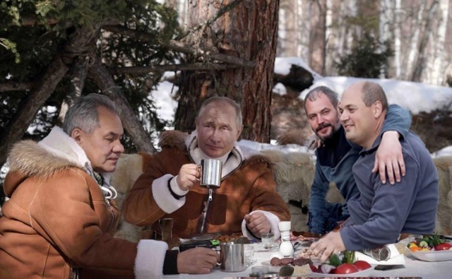 Фотожаба: С кумом на речке