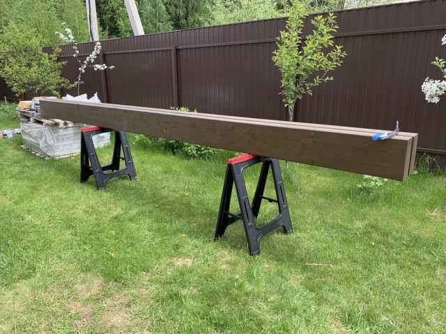 Навес для авто из бруса своими руками