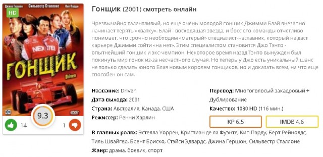 Какой фильм 2019-2020 года вам больше всего понравился?