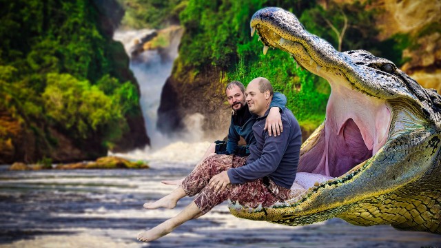 Фотожаба: С кумом на речке