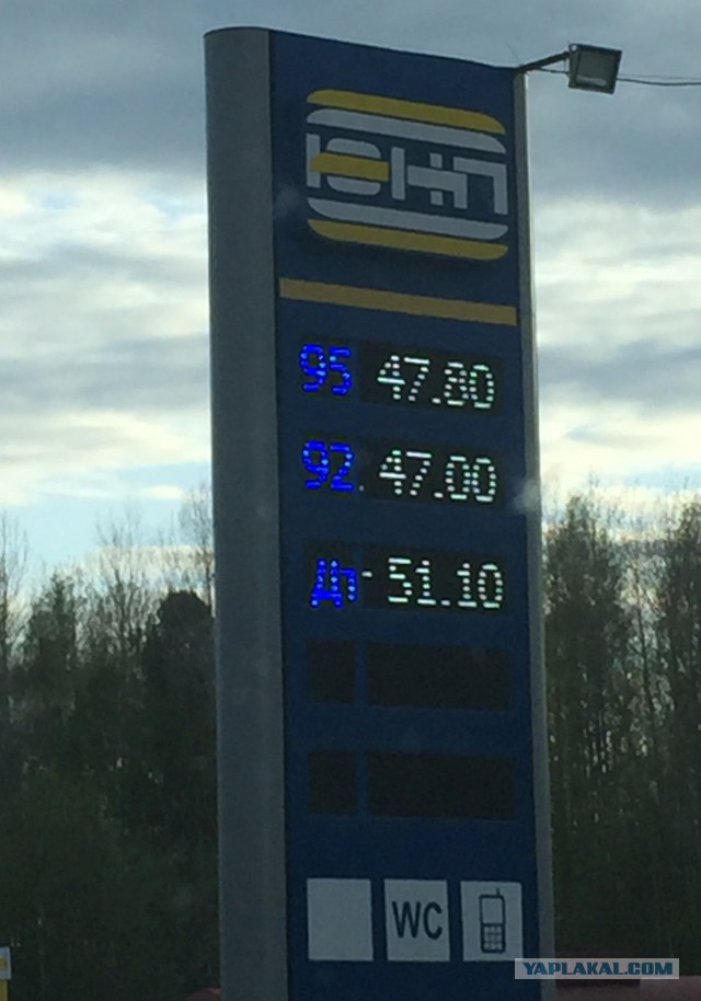 Цены на бензин в Абхазии от российской Роснефти