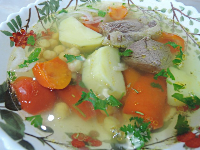 Вкусный суп, почти шурпа