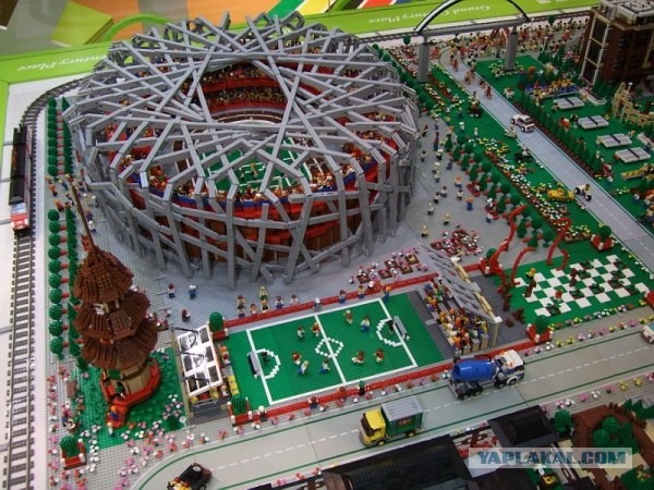 Lego-инсталляция Олимпиады 2008 в Гонконге