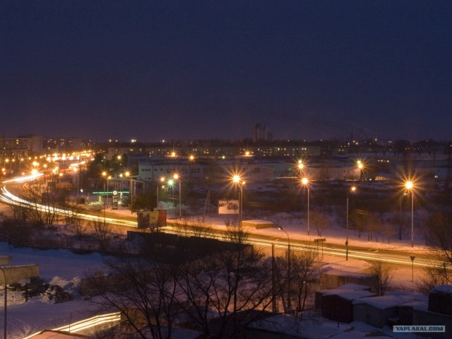 Россия ночью