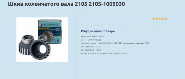 Поиск запчасти,нужна помощь.ВАЗ2105