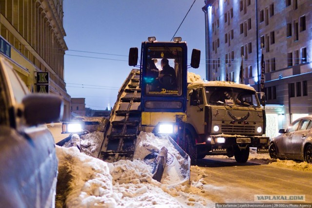 Лед на улицах Москвы
