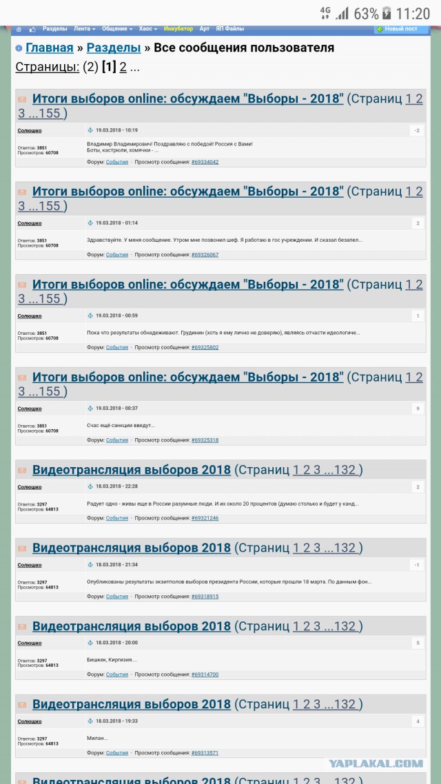 Итоги выборов online: обсуждаем "Выборы - 2018"