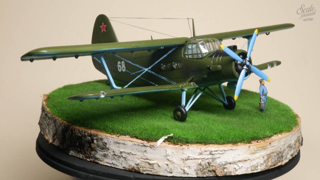 Сделал диораму с трудягой Ан-2 в подарок