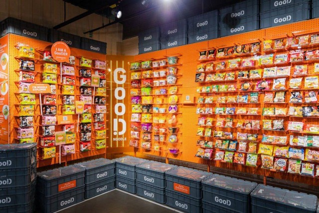 В Бангкоке есть магазин Good noodles, в котором представлено более 70 видов "быстрой" лапши из разных азиатских стран