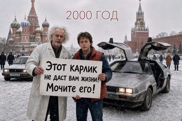 Летящий Делориан сквозь100 лет истории