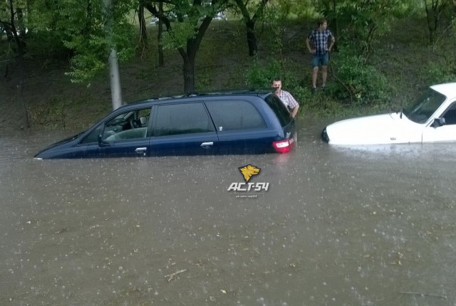 В Новосибирске прошёл дождь